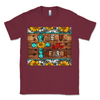 Burgundy jesus is the reason christmas Classic Tee - Jasminsmagicworld