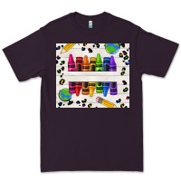 Plum Personalized Crayons Premium Tee - texasbilliewilder