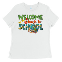 White welcome back to school Ladies Tee - texasbilliewilder