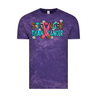 Cloud Purple stronger than cancer with cancer ribbon Vintage Tee - AdoDesignShop