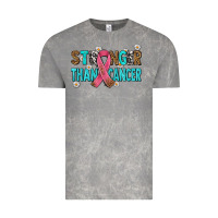 Cloud Rock stronger than cancer with cancer ribbon Vintage Tee - AdoDesignShop