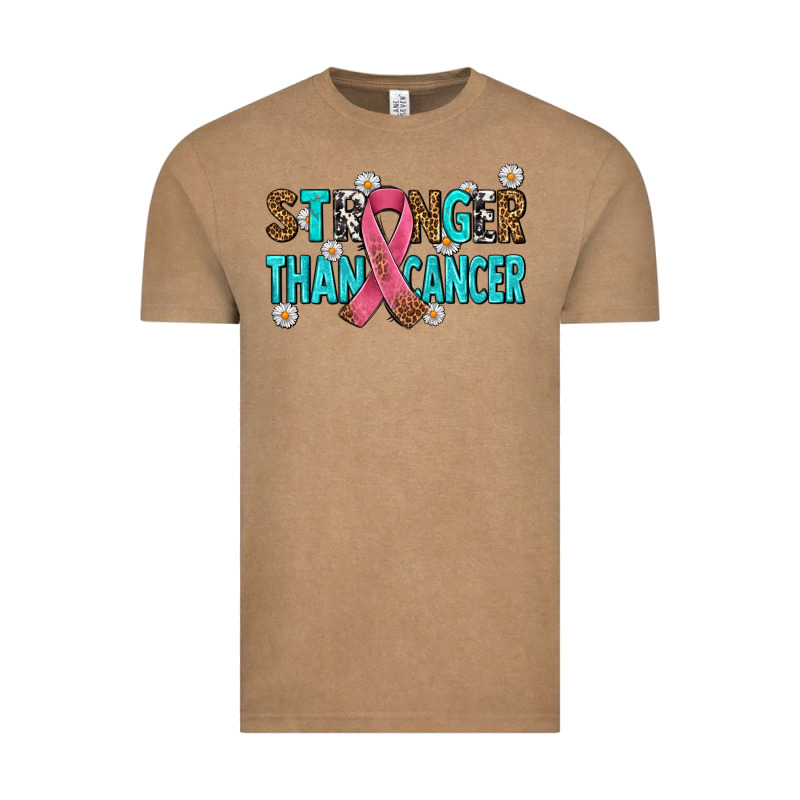 Stronger Than Cancer With Cancer Ribbon Vintage Tee by AdoDesignShop | Teevron