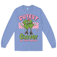 Colony Blue cutest clover in the patch Long Sleeve Tee - MaliasSmallBusiness