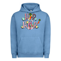 Pigment Pebble Blue Hip hop Easter Urban Hoodie - CowGirlArtShop