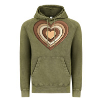 Vintage Olive melanin heart Vintage Hoodie - AdoDesignShop