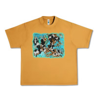 Peanut Butter turquoise cowhide leopard background Urban Heavy Tee - AdoDesignShop