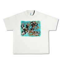 Pistachio turquoise cowhide leopard background Urban Heavy Tee - AdoDesignShop