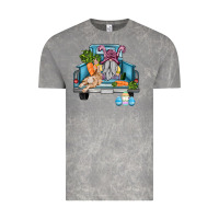 Cloud Rock easter truck with gnome and rabbit Vintage Tee - AdoDesignShop