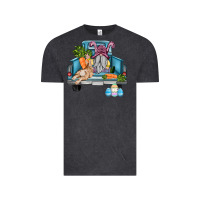 Vintage Black easter truck with gnome and rabbit Vintage Tee - AdoDesignShop