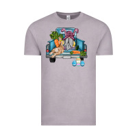 Vintage Zinc easter truck with gnome and rabbit Vintage Tee - AdoDesignShop