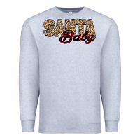 Heather Grey Santa Baby Premium Sweatshirt - Bettercallsaul
