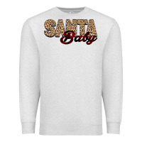 Oatmeal Heather Santa Baby Premium Sweatshirt - Bettercallsaul