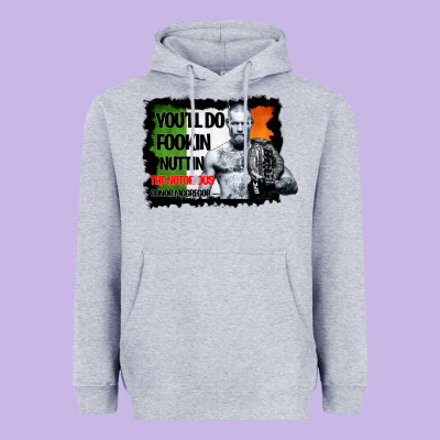 The Notorious Conor Mcgregor Fookin Nuttin Heavyweight Hoodie Designed By Bettercallsaul