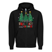 Black i like they real thick and sprucey Zipper Hoodie - MaliasSmallBusiness