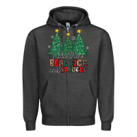 Charcoal Heather i like they real thick and sprucey Zipper Hoodie - MaliasSmallBusiness
