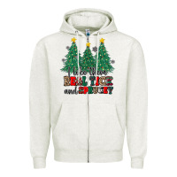 Oatmeal Heather i like they real thick and sprucey Zipper Hoodie - MaliasSmallBusiness
