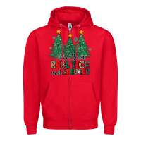 Red i like they real thick and sprucey Zipper Hoodie - MaliasSmallBusiness