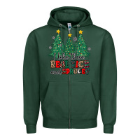 Sports Green i like they real thick and sprucey Zipper Hoodie - MaliasSmallBusiness