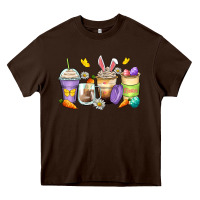 Chocolate Brown easter day coffee cups Heavy Core Tee - Zillion Design Studio