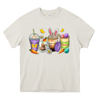 Cream easter day coffee cups Heavy Core Tee - Zillion Design Studio