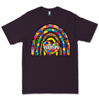 Plum autism rainbow Premium Tee - Zillion Design Studio