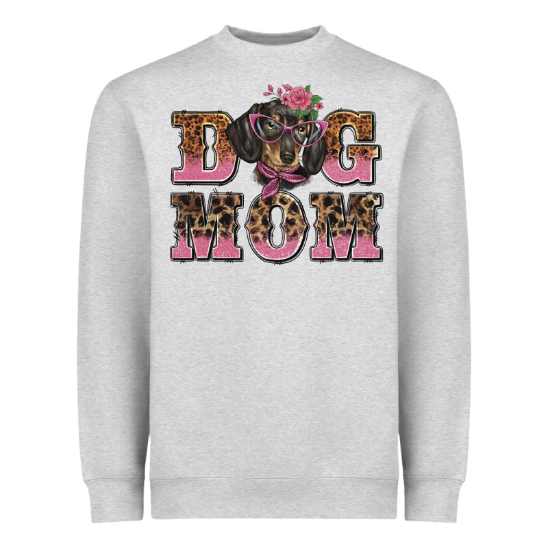 Dog Mom Dachshund Heavyweight Sweatshirt by BarkalooDesign | Teevron
