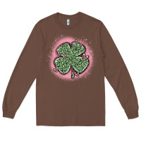 Chestnut leopard shamrocks with hearts Long Sleeve Tee - MaliasSmallBusiness