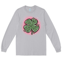 Moon Dust leopard shamrocks with hearts Long Sleeve Tee - MaliasSmallBusiness