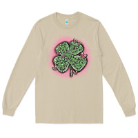 Mushroom leopard shamrocks with hearts Long Sleeve Tee - MaliasSmallBusiness