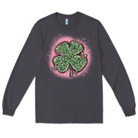 Smoke leopard shamrocks with hearts Long Sleeve Tee - MaliasSmallBusiness
