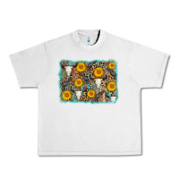 Lunar Rock cow skull sunflower background Urban Heavy Tee - AdoDesignShop