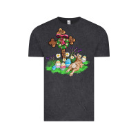 Vintage Black religious easter bunny cross Vintage Tee - AdoDesignShop