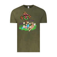 Vintage Olive religious easter bunny cross Vintage Tee - AdoDesignShop