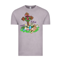 Vintage Zinc religious easter bunny cross Vintage Tee - AdoDesignShop