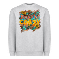 Heather Grey beautiful crazy Heavyweight Sweatshirt - NancyCooperArtShop