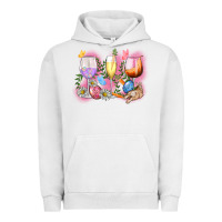 Pigment Lunar Rock Easter wine glasses  Easter Day Urban Hoodie - CowGirlArtShop