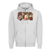 Dove Grey Hair Dresser Coffee Cups Zipper Hoodie - MaliasSmallBusiness
