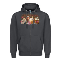 Smoke Hair Dresser Coffee Cups Zipper Hoodie - MaliasSmallBusiness