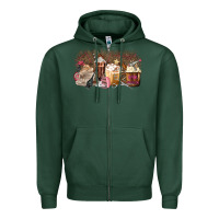 Sports Green Hair Dresser Coffee Cups Zipper Hoodie - MaliasSmallBusiness