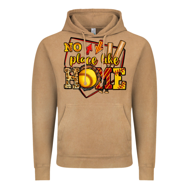 No Place Like Home Softball Vintage Hoodie by Jasminsmagicworld | Teevron