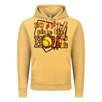 Vintage Mustard no place like home softball Vintage Hoodie - Jasminsmagicworld