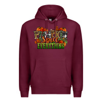 Burgundy pumpkin spice everything fall Premium Hoodie - NancyCooperArtShop