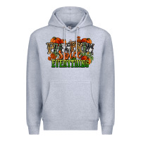 Heather Grey pumpkin spice everything fall Premium Hoodie - NancyCooperArtShop