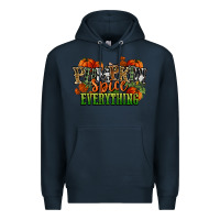 Navy pumpkin spice everything fall Premium Hoodie - NancyCooperArtShop