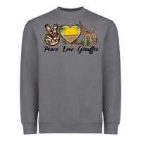Storm Peace Love Giraffes Heavyweight Sweatshirt - LillyAllenDesigns