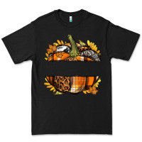 Black Personalized Fall Pumpkin Premium Tee - texasbilliewilder