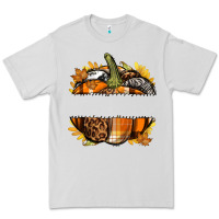 Dove Grey Personalized Fall Pumpkin Premium Tee - texasbilliewilder