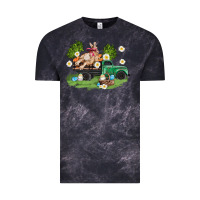 Cloud Black easter truck with bunny Vintage Tee - AdoDesignShop