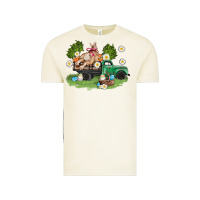 Vintage Arctic easter truck with bunny Vintage Tee - AdoDesignShop