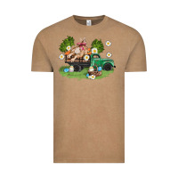Vintage Coffee easter truck with bunny Vintage Tee - AdoDesignShop